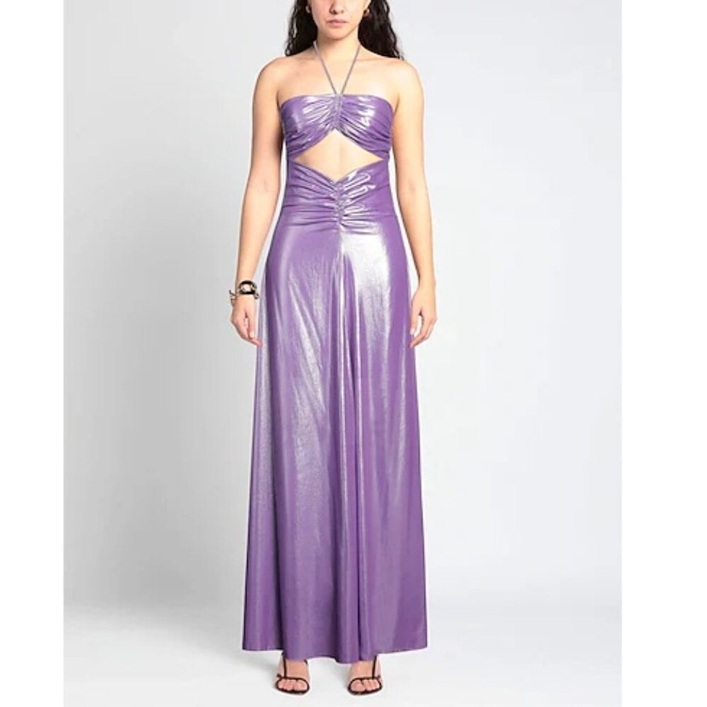 NEW ANIYE BY Siren Cadill Lavender Long Maxi Dress P787